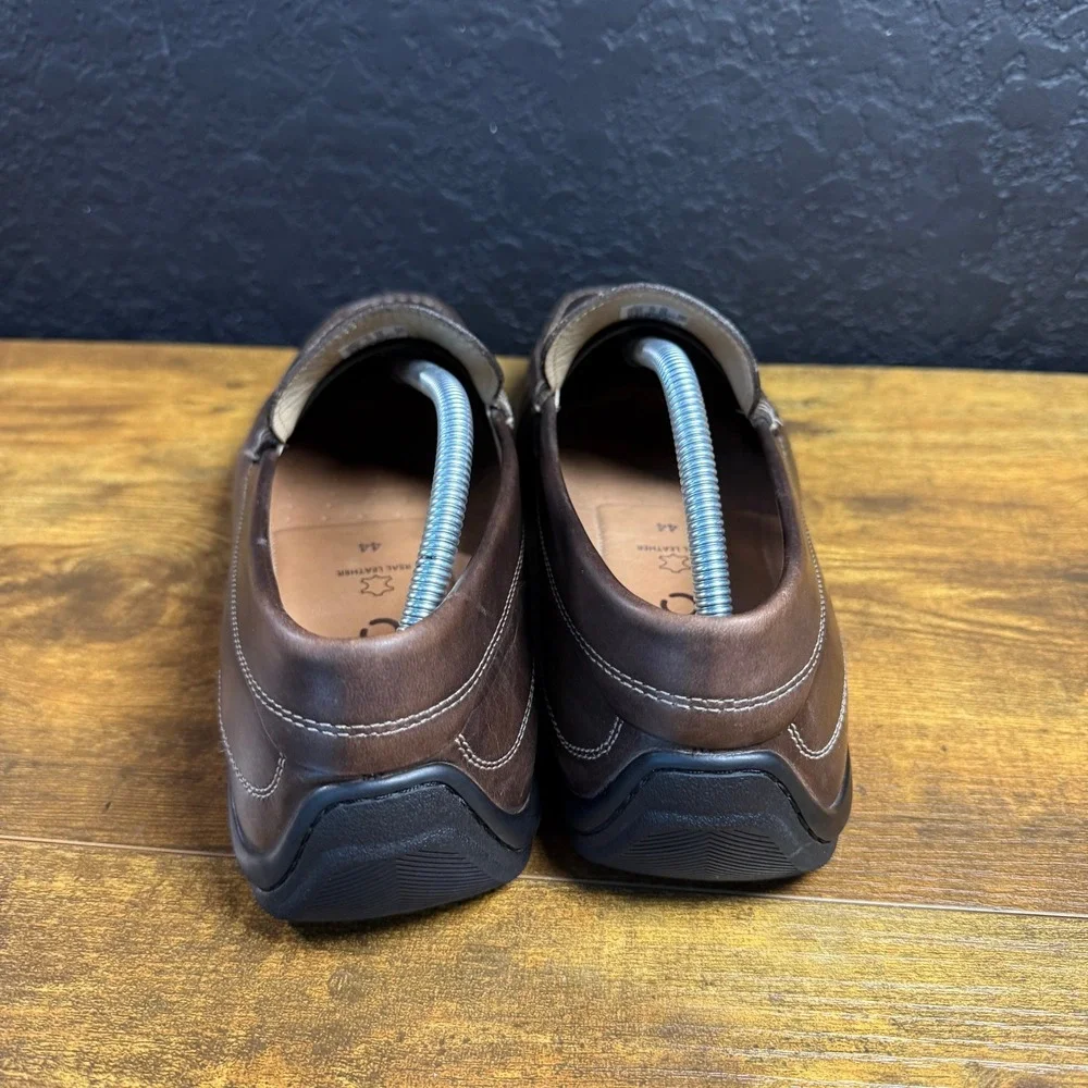ECCO Classic Moc 2.0 570914 Brown Leather Loafers Mens EU 44 US 10-10.5